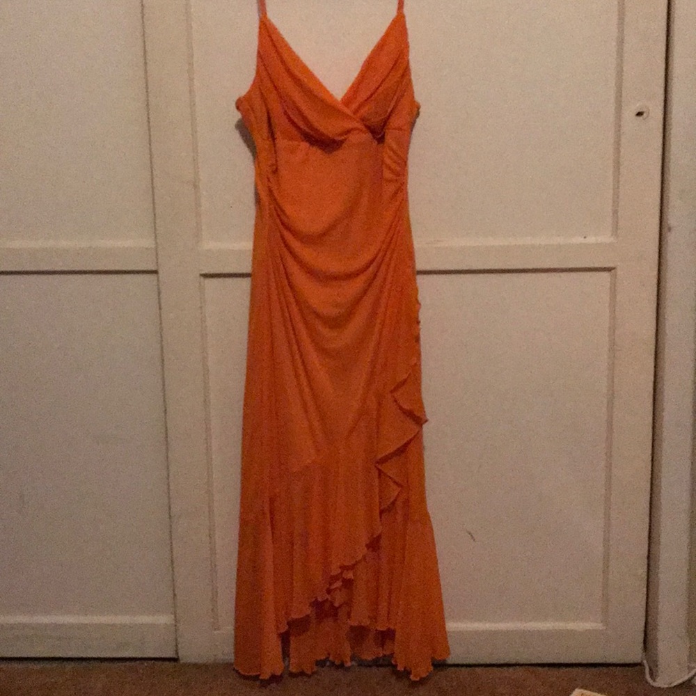 Orange dress. Perfect for any occassion